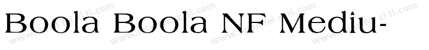 Boola Boola NF Mediu字体转换